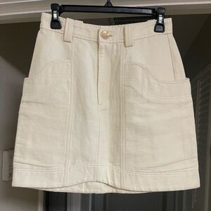EUC Acler Off White Mini Skirt